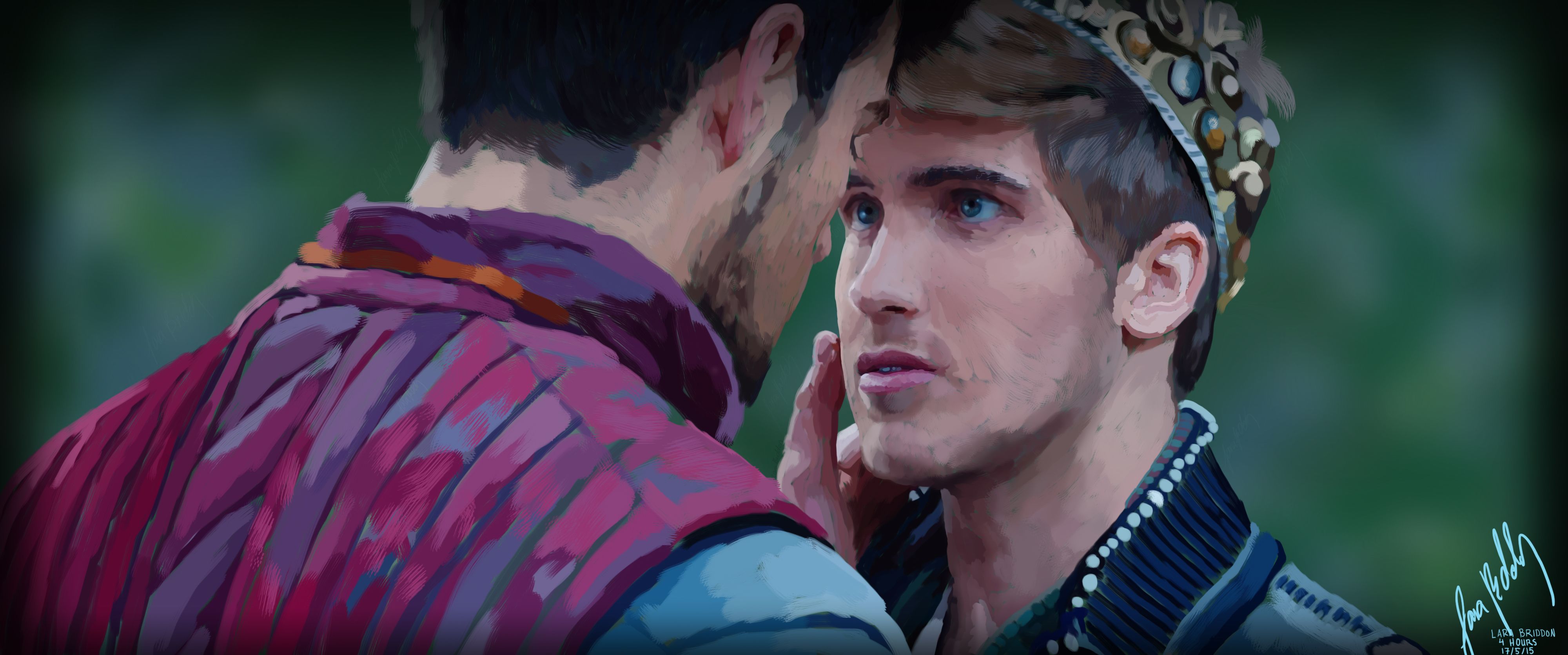 4000x1671 paintings of joey graceffa - Joey Graceffa Drawing