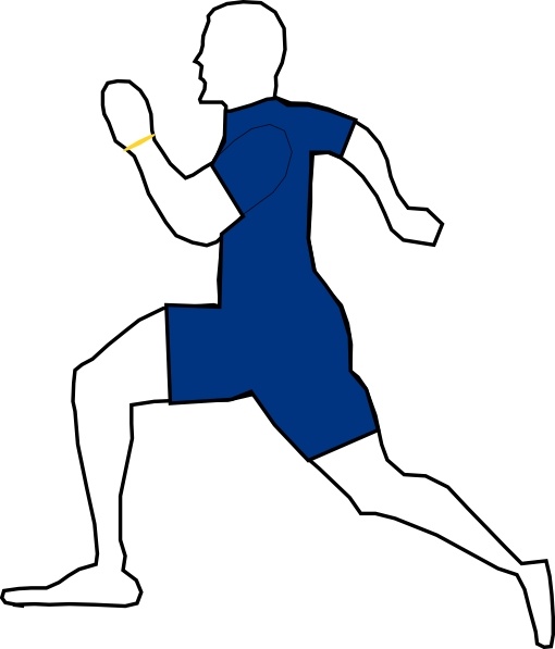 510x597 Man Jogging Exercise Clip Art Free Vector In Open Office Drawing - Jogging Drawing