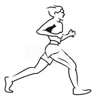 192x200 Man Jogging Stock Vectors - Jogging Drawing