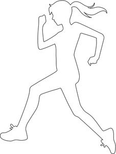 227x300 Running Clipart Image - Jogging Drawing