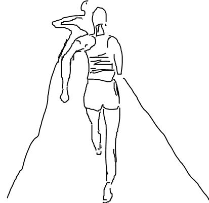 413x402 Jogging Stories Cpink - Jogging Drawing