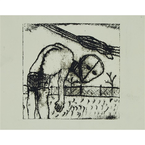 470x470 Untitled With Preliminary Drawing, Verso - John Brown Drawing