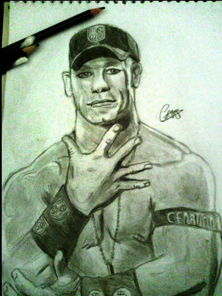 719x960 john cena drawing - John Cena Drawing