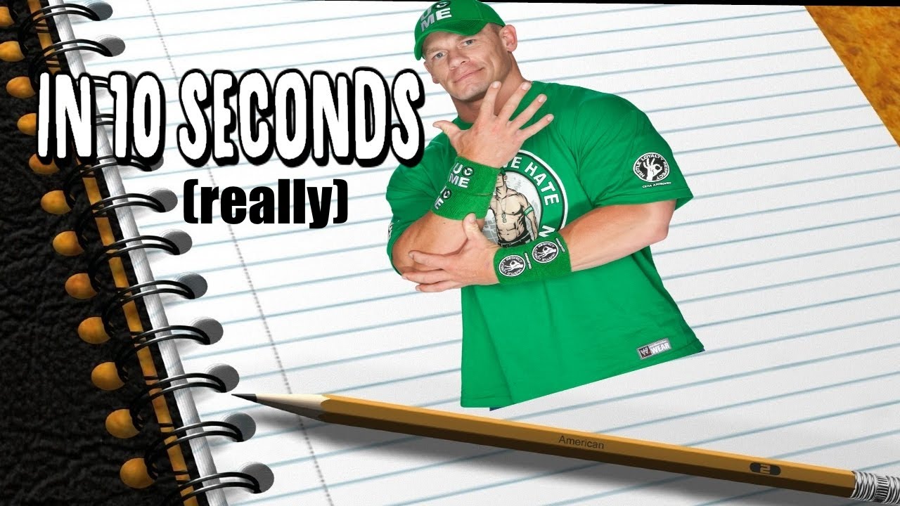 1280x720 how to draw john cena in just seconds - John Cena Drawing