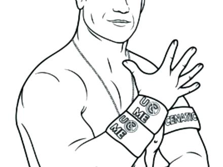 440x330 John Cena Coloring - John Cena Drawing Step By Step