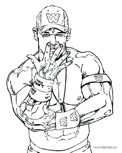 409x512 John Cena Coloring Pages Free Printable Sheets Carmindaar Win - John Cena Drawing Step By Step