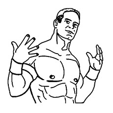 230x230 Top Free Printable John Cena Coloring Pages Online - John Cena Drawing Step By Step