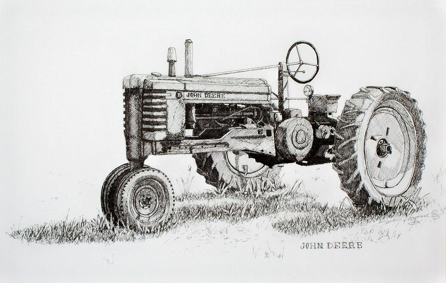 900x572 john deere awaiting restoration drawing - John Deere Drawings