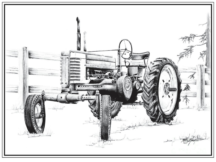 900x675 john deere tractor drawing - John Deere Drawings