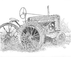 300x240 john deere tractor drawings fine art america - John Deere Drawings