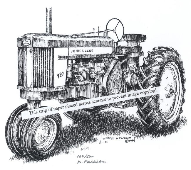 John Deere Tractor Drawing 4071