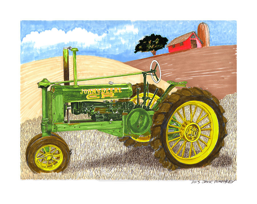 John Deere Tractor Drawing at Explore collection of John Deere Tractor Drawing