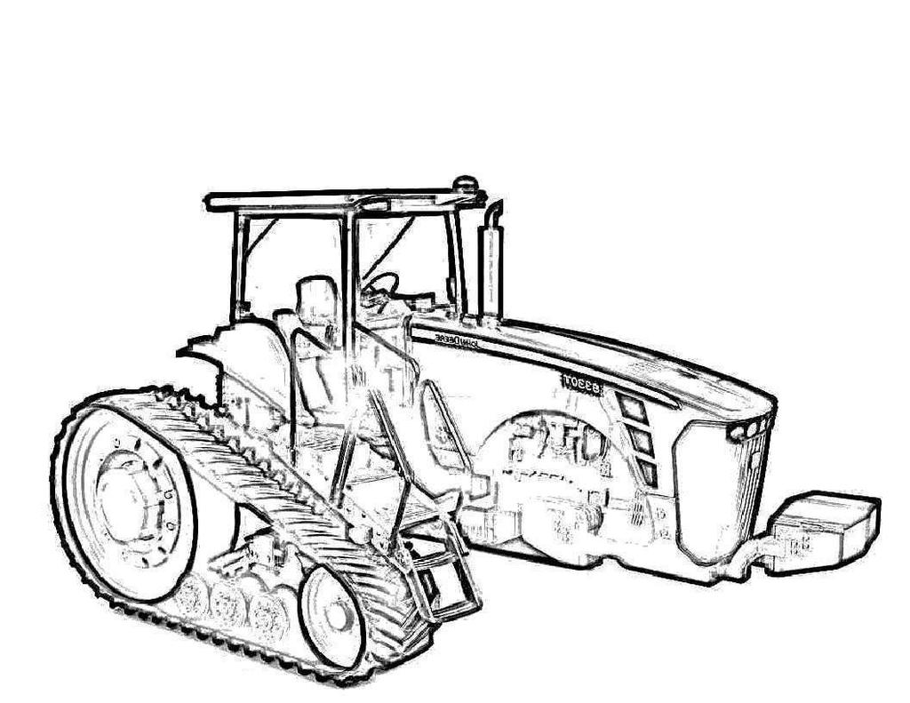 Tractor Deere Coloring John Pages Printable Colouring Old Adults Case ...