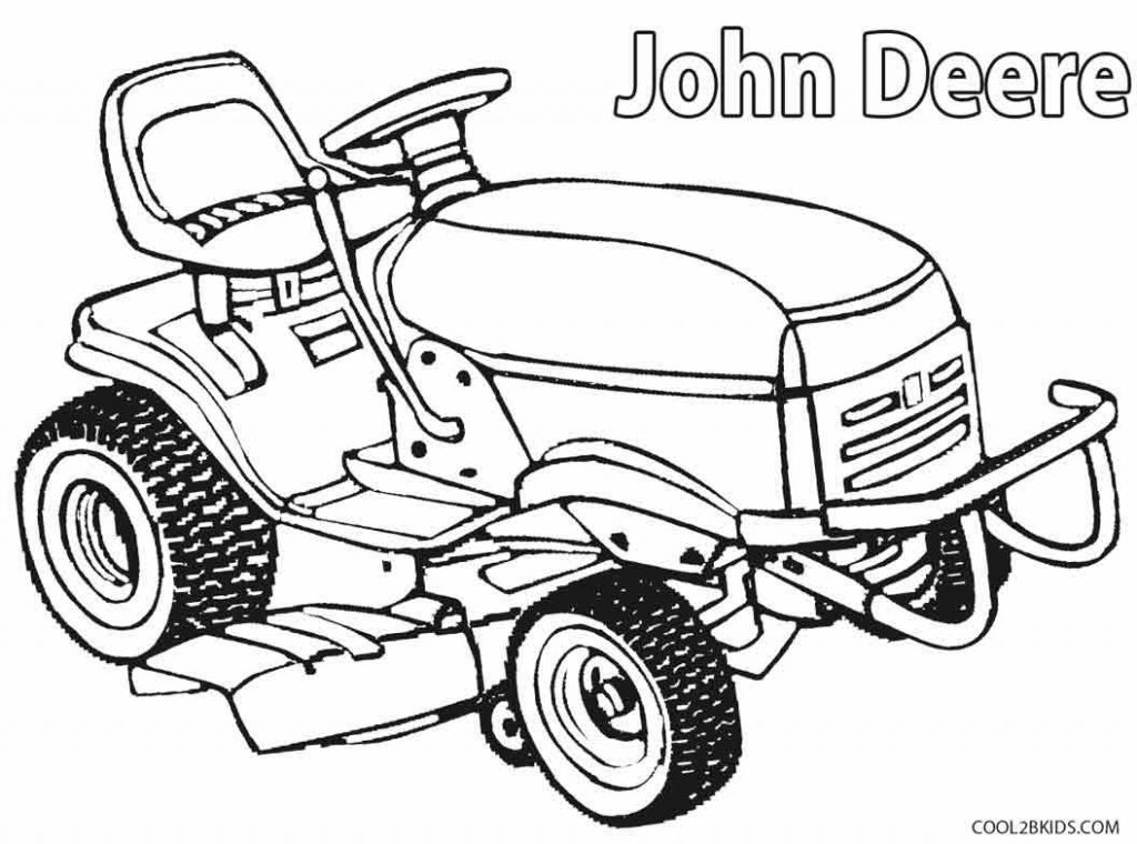 1024x760 Tractor Coloring Pages Easy John Deere Old For Adults Johnny - John Deere Tractor Drawing