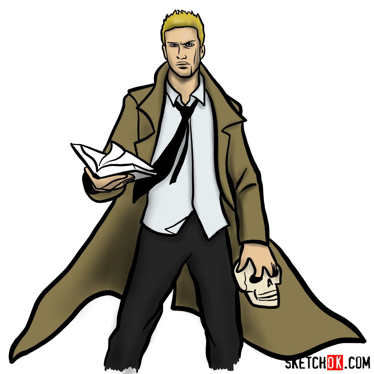 1200x1200 How To Draw John Constantine - John Drawing