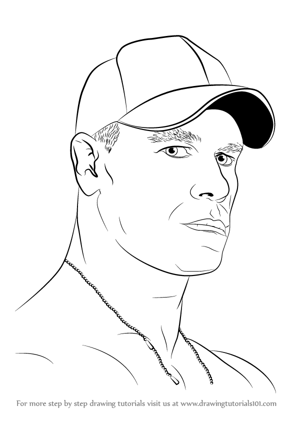 596x842 Learn How To Draw John Cena - John Drawing