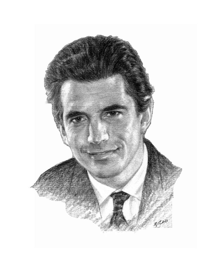 718x900 John F Kennedy Jr Drawing - John F Kennedy Drawing