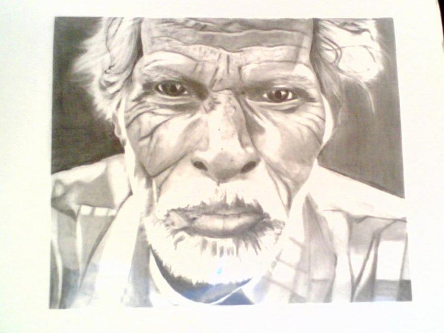 900x675 Old Man Drawing - John Green Drawing