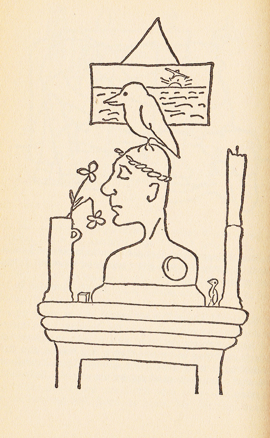 924x1495 John Lennon I Was About When I Started Thurberizing - John Lennon Drawings