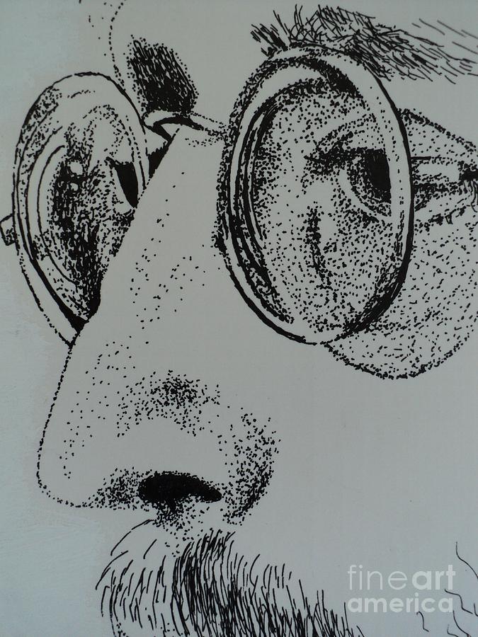 675x900 Reflections Of Peace John Lennon Drawing - John Lennon Drawings