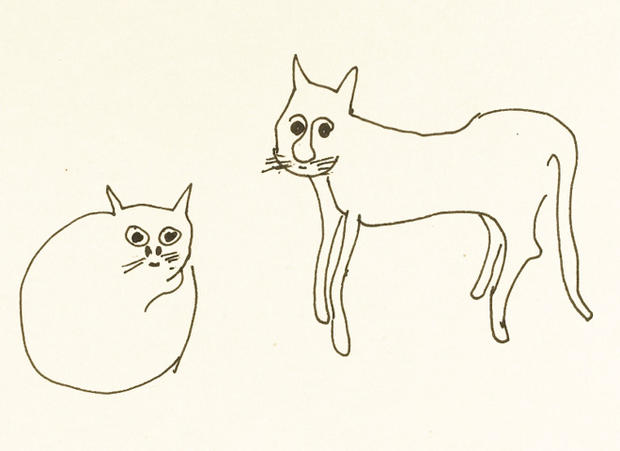 620x451 Felines - John Lennon Drawings