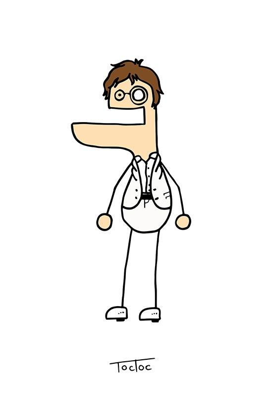 533x800 John Lennon, Toctoc - John Lennon Glasses Drawing