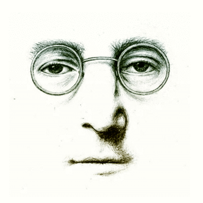 400x400 John Lennon - John Lennon Glasses Drawing