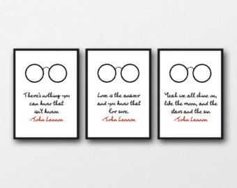 340x270 John Lennon Etsy - John Lennon Glasses Drawing