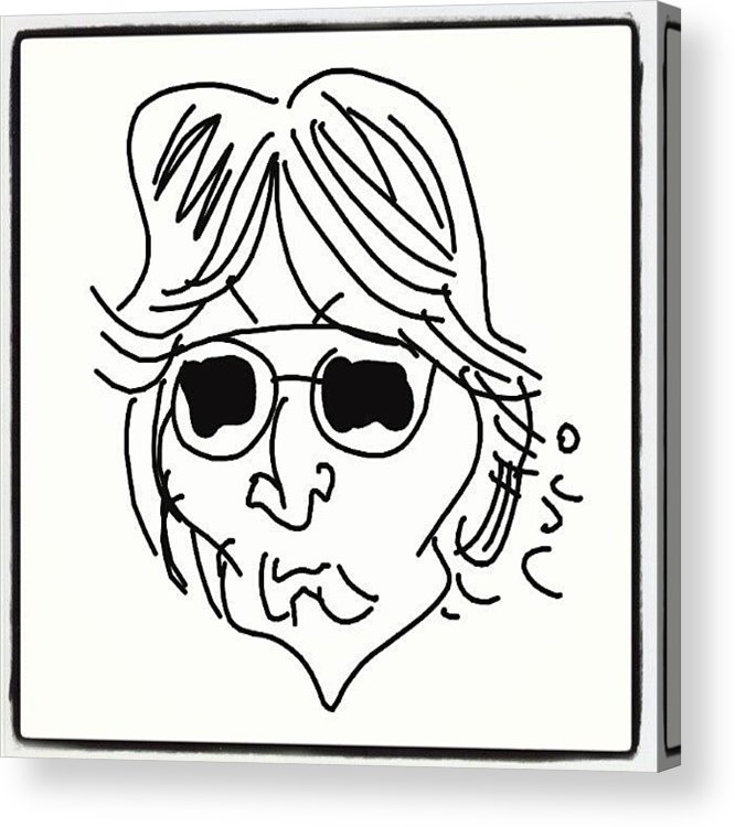 666x750 Johnlennon - John Lennon Glasses Drawing