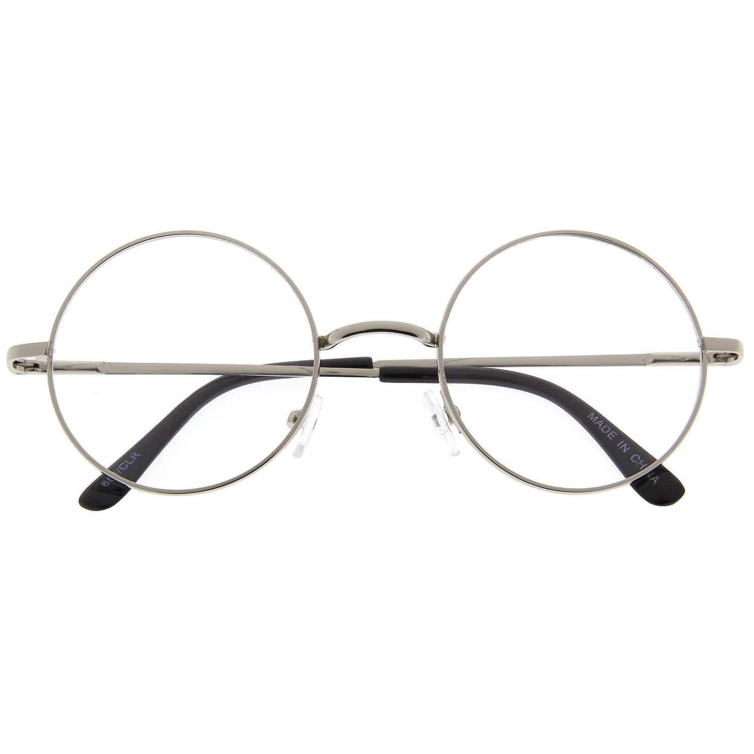 1500x1500 John Lennon Inspired Round Clear Lens Glasses Hippy - John Lennon Glasses Drawing