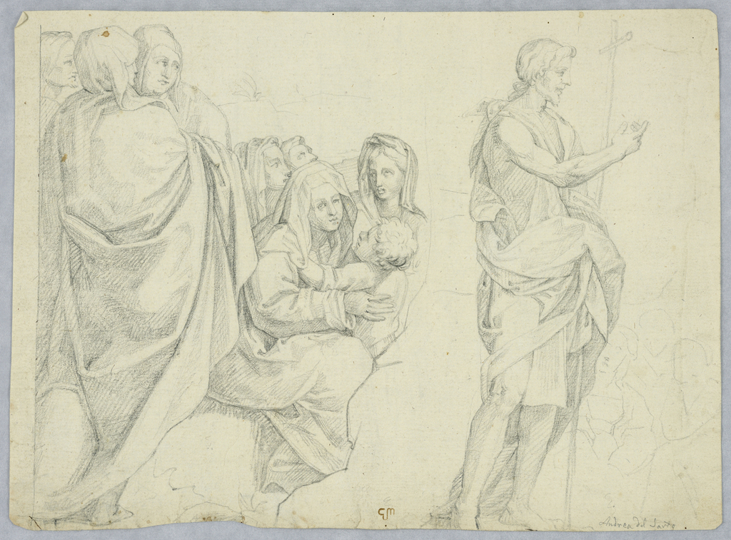 1024x757 Drawing, Episode From The Life Of St John The Baptist, After - John The Baptist Drawing