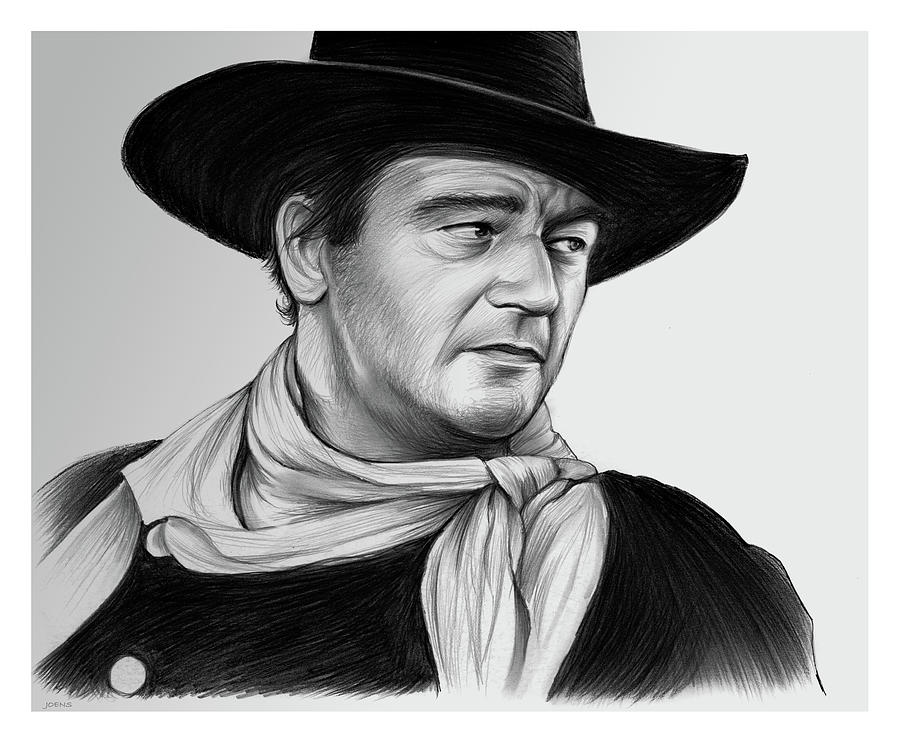 900x743 John Wayne Drawing - John Wayne Drawing
