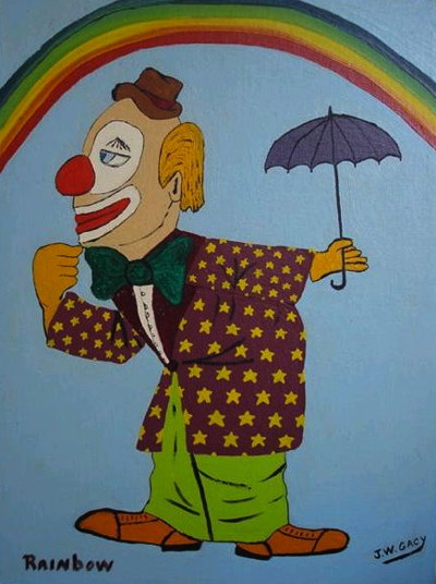 400x536 The Creepy Artwork Of Serial Killer John Wayne Gacy - John Wayne Gacy Drawings