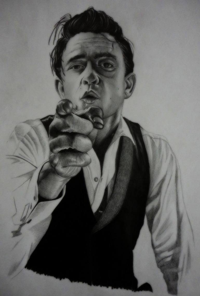 770x1139 johnny cash drawing - Johnny Cash Drawing
