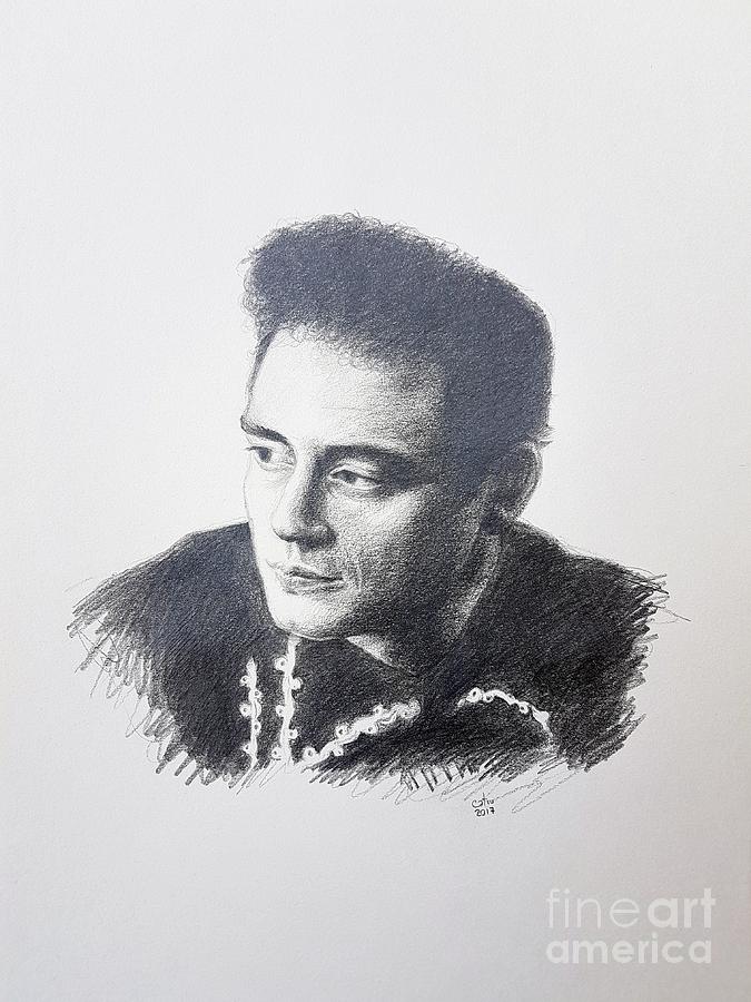 675x900 johnny cash drawing - Johnny Cash Drawing