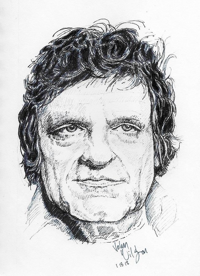 654x900 johnny cash drawing - Johnny Cash Drawing
