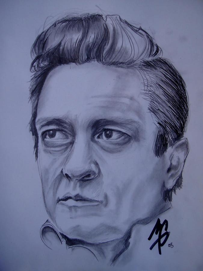 675x900 johnny cash drawing - Johnny Cash Drawing