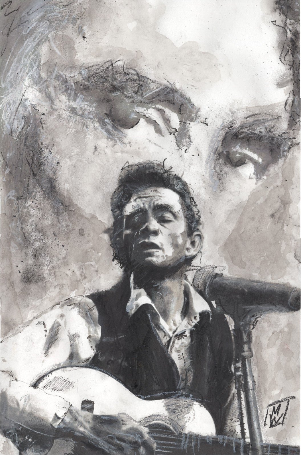 Johnny Cash Drawing at Explore collection of