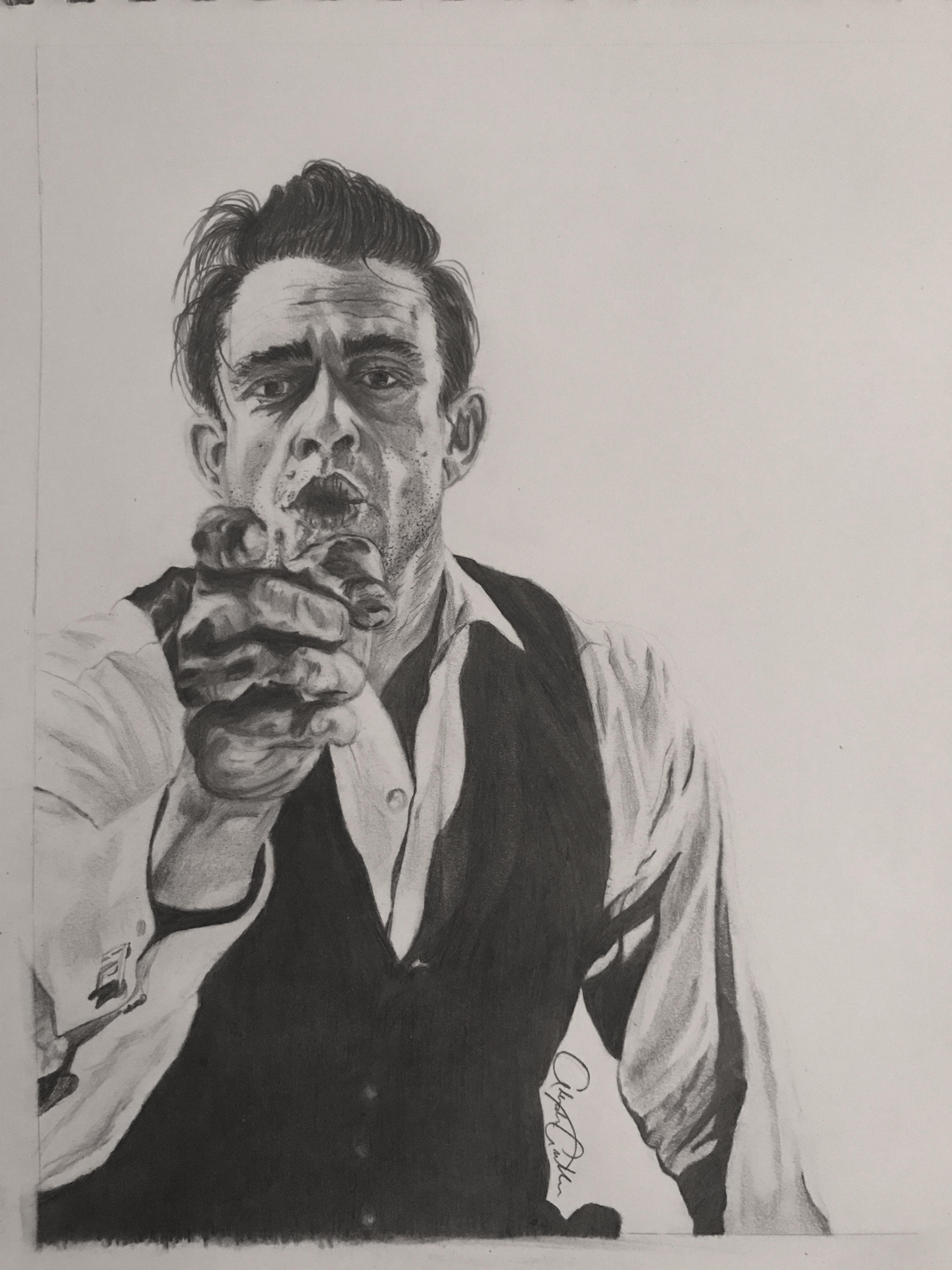 3024x4032 johnny cash drawing i did! - Johnny Cash Drawing