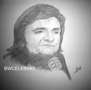 300x295 johnny cash folsom prison blues country music legends original - Johnny Cash Drawing
