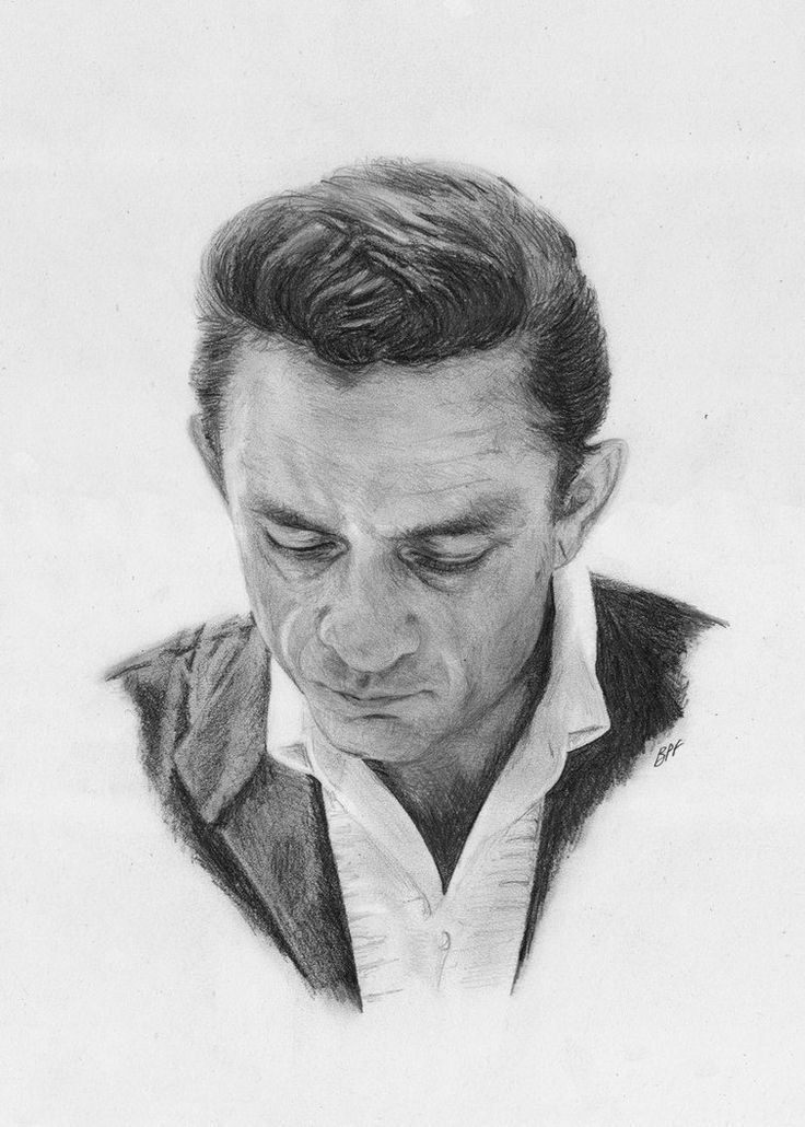 736x1030 johnny cash celebrity drawings i pencil art drawings, johnny - Johnny Cash Drawing