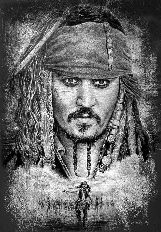 624x900 Johnny Depp Drawing - Johnny Depp Drawing