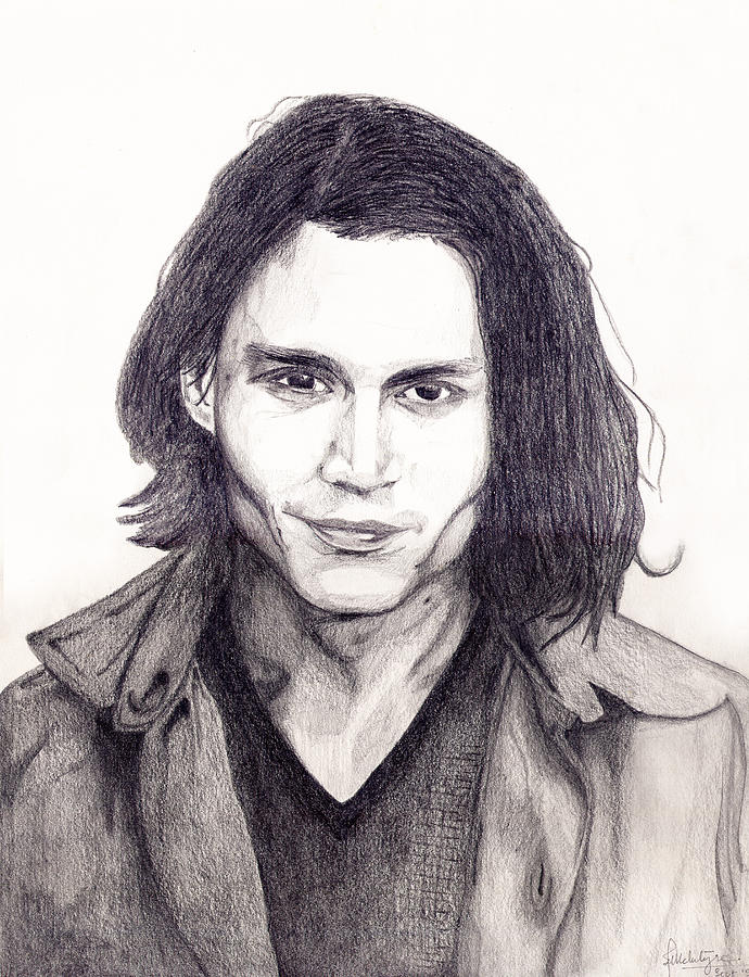690x900 Johnny Depp Drawing - Johnny Depp Drawing
