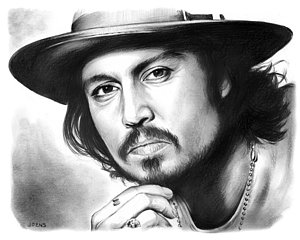 300x240 Johnny Depp Drawings Fine Art America - Johnny Depp Drawing