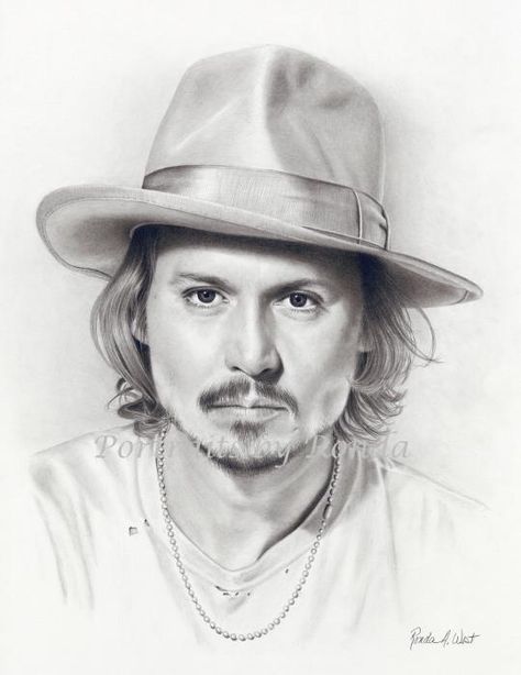 474x614 Pencil Drawing Of Johnny Depp By Rondawest Pencil Drawing - Johnny Depp Drawing