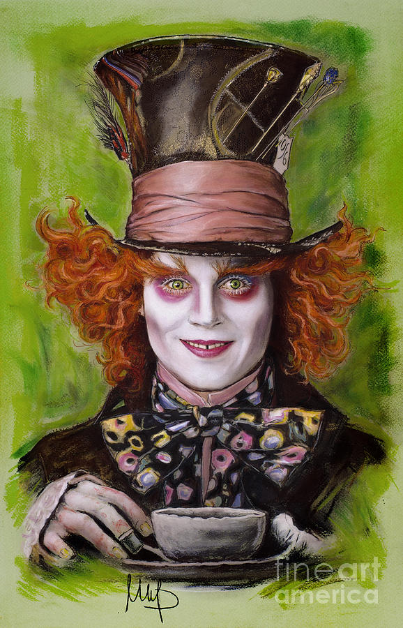 578x900 johnny depp as mad hatter drawing - Johnny Depp Mad Hatter Drawing