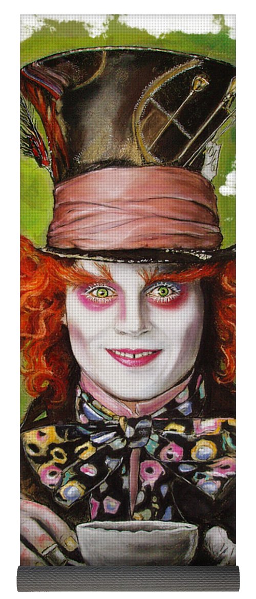 500x1171 johnny depp as mad hatter yoga mat for sale - Johnny Depp Mad Hatter Drawing