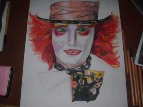 480x360 johnny depp mad hatter drawing - Johnny Depp Mad Hatter Drawing