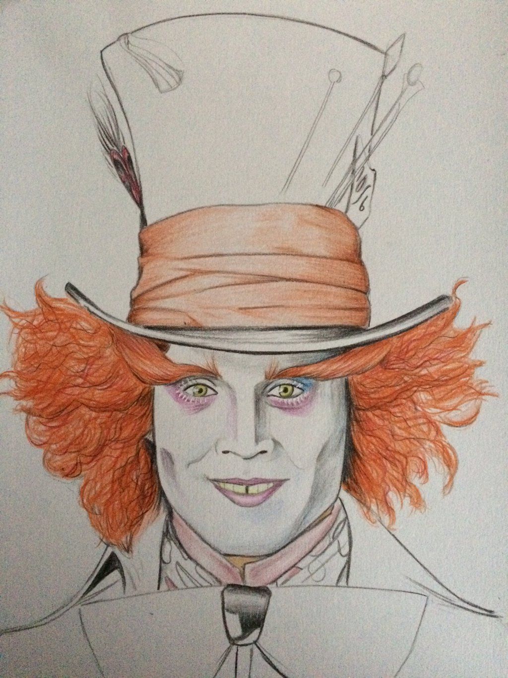 Johnny Depp Mad Hatter Drawing at Explore