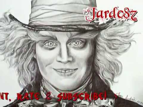 480x360 drawing mad hatter from alice in wonderland - Johnny Depp Mad Hatter Drawing